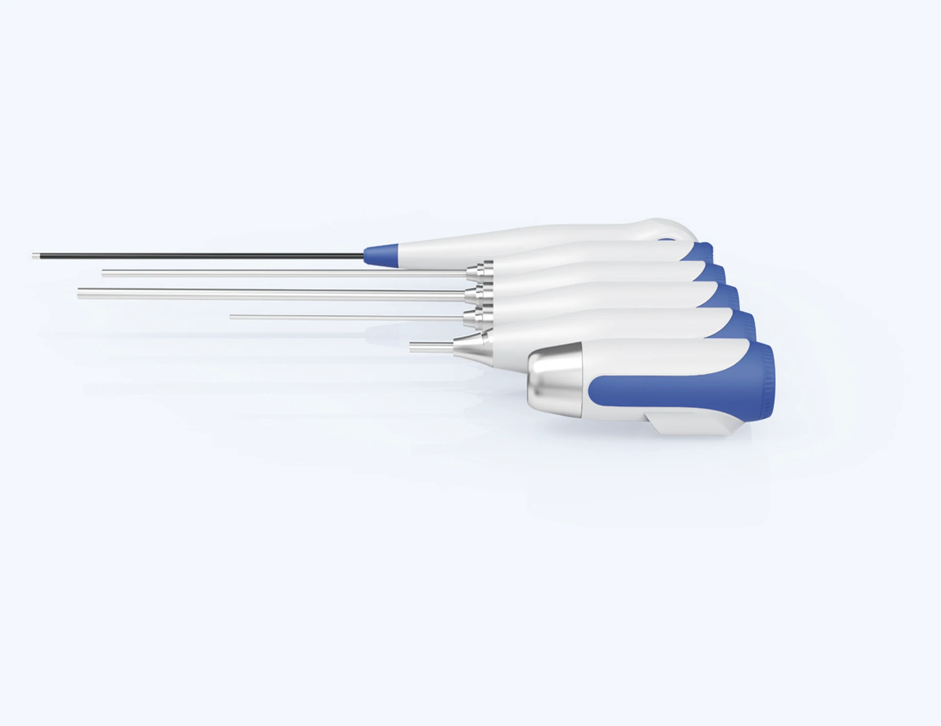 Compatible rigid and flexible scope range for the Lumivet all-in-one veterinary endoscope