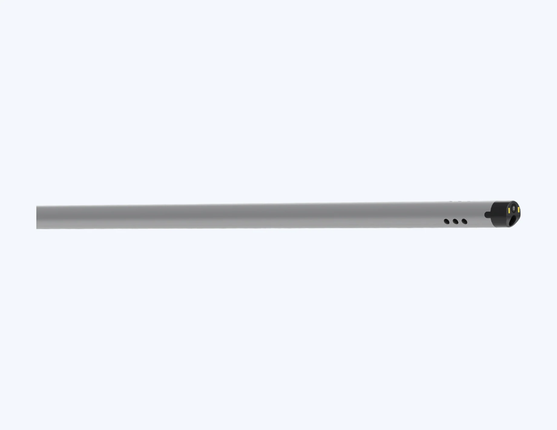Veterinary laparoscope distal tip and illumination detail