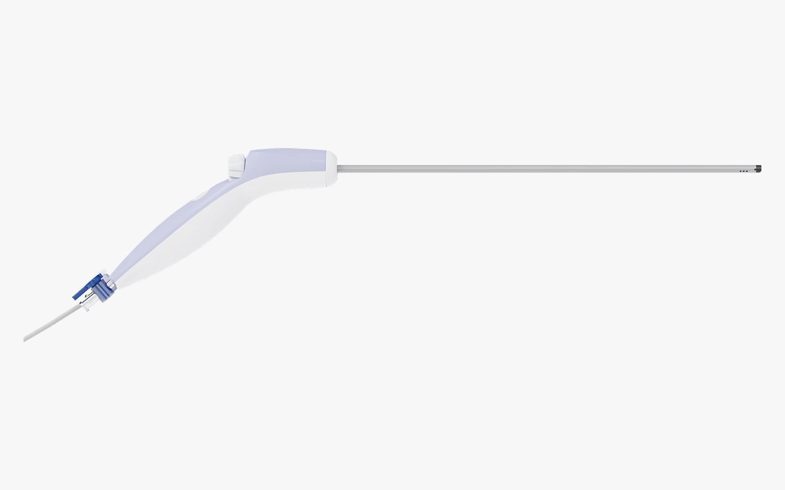 Lumivet laparoscope on a light gray background with balanced clear space